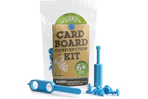 JumpOff Jo - Cardboard Construction Kit – 36 Screws, Screwdriver, Cardboard Saw – STEM, Montessori Toys Building Sets, Creative Craft Kits, Engineering Arts, Toys for Ages 6 and Older