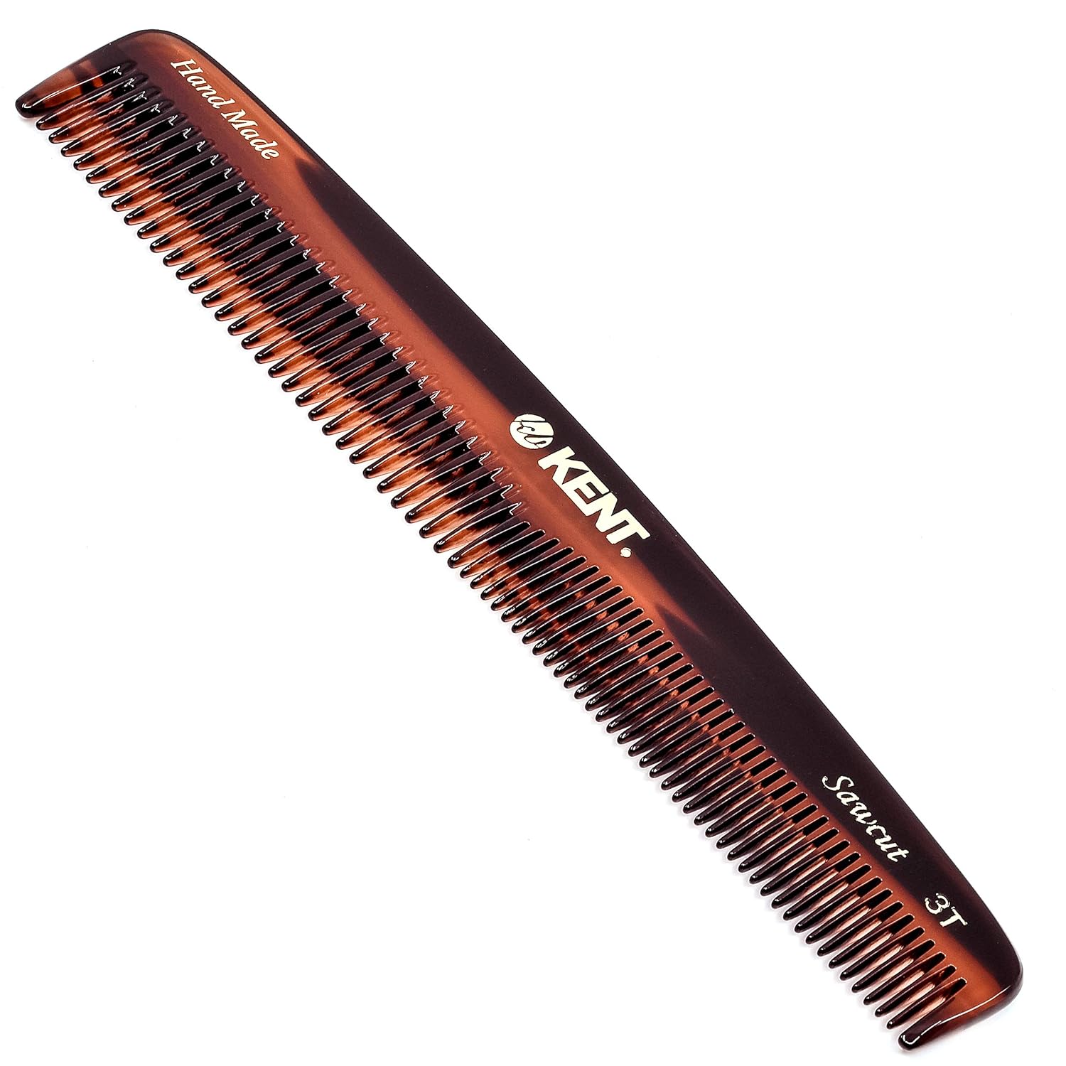 Kent 3T Fine Tooth Comb and Wide Tooth Comb Straightener Comb/Beard Comb and Hair Comb/Mens Hair Comb and Mustache Comb and Comb for Women/Hair Styling and Detangling Comb/Detangler Comb Comb Set