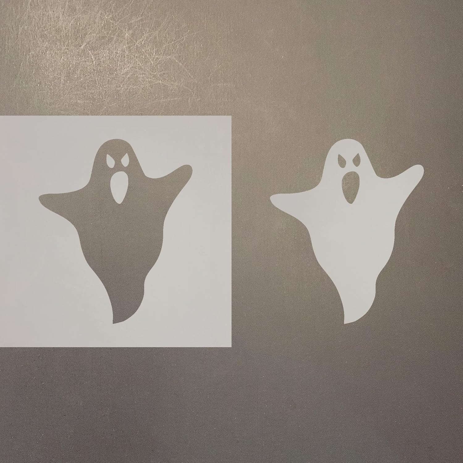 Mixed Media - Ghost 1 Reusable Mylar Stencil - Art Craft Supplies New Sizes (4