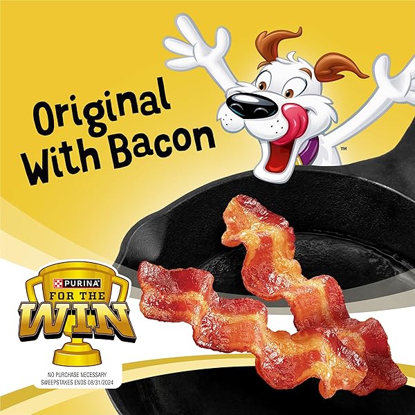 PURINA BEGGIN’ STRIPS DOG TREATS, ORIGINAL WITH BACON FLAVOR – (PACK OF 2) 26 OZ. POUCHES