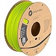 Polymaker Light Weight PLA Filament 1.75mm LW-PLA Bright Green 0.8kg Low Density 3D Pinting Filament, PolyLite 3D Printer Filament Bright Green, Print with Most 3D Printers