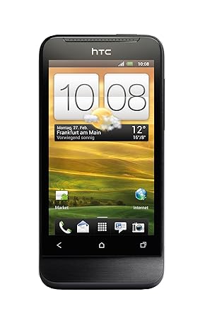 HTC ONE V Smartphone (9,4 cm (3,7 Zoll) Touchscreen, 5 Megapixel Kamera, Android OS) schwarz