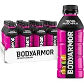 BODYARMOR Sports Drink, Passionfruit Electrolyte Drink, 16 Oz (12 Pk) | Coconut Water Hydration Drink, Flavored Water Sport Beverage, 790mg Electrolytes, Natural Flavors &amp; Sweeteners + Antioxidants