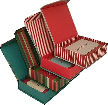 Gift Card Holder Magnetic Closure Christmas Designs Pack Of 4