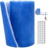 Custom Size Air Vent Filters – 12”x120” Electrostatic Filter Roll with MERV 8 Rating & Hook Tape, Makes 30+ Vent Covers for Home Floor, Grilles, Ceiling, HVAC Furnace Vents