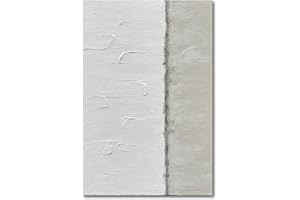 NANKAI Art Grey Art Oil Painting Oil Painting Minimalism Abstract Wall Art 45x30 Inches home improvement art wall ready to hang