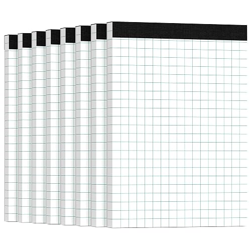Graph Paper Pads 8.5 x 11 Graph Paper Notebook 8 Pack Grid Notebook ...