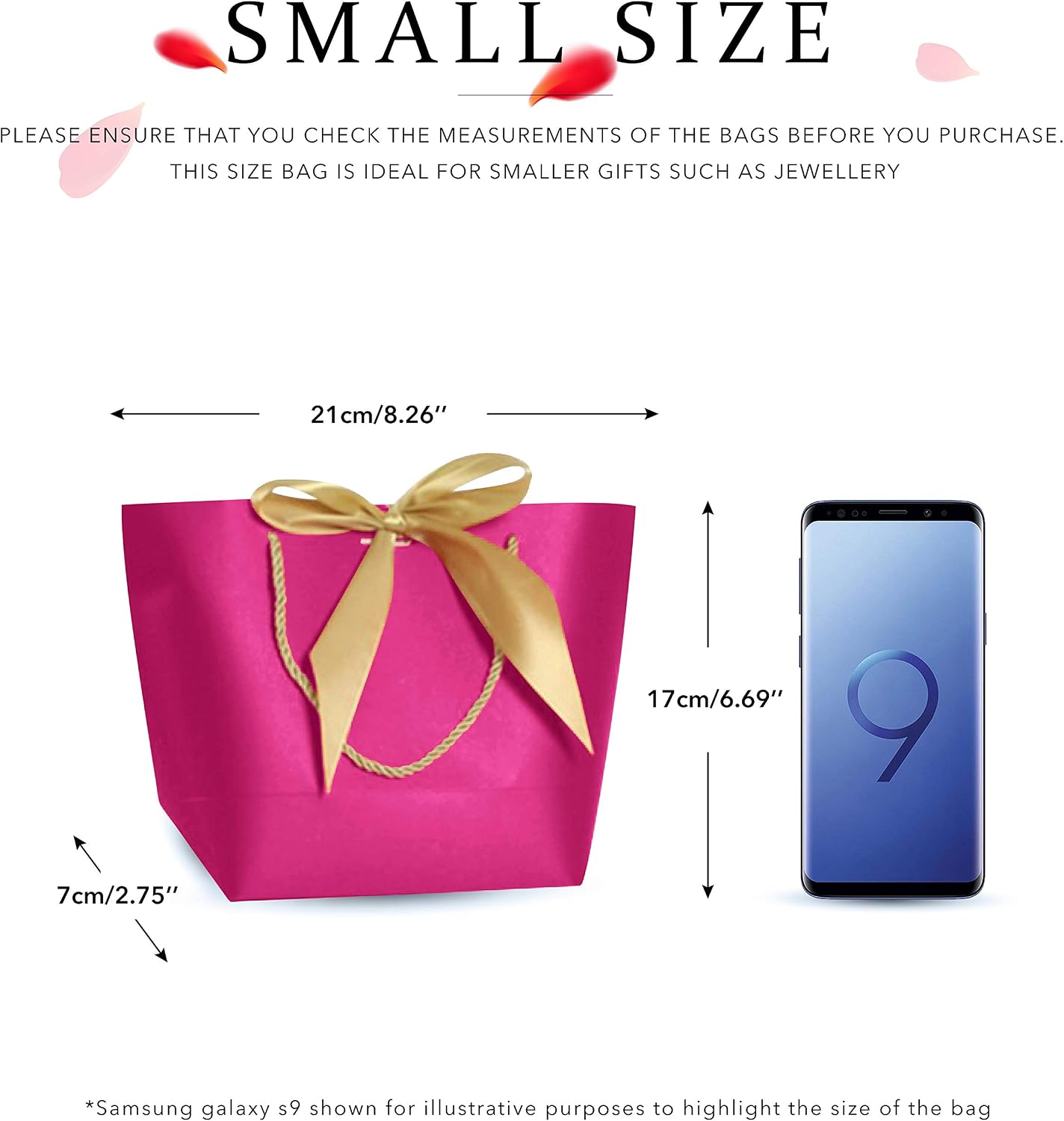 Divine Gifts luxury gift bag (Pink, Small - Image 3