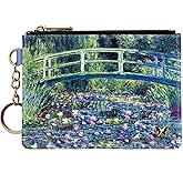Monarque RFID Keychain Wallet (Monet - Water Lily Pond & Japanese Bridge)