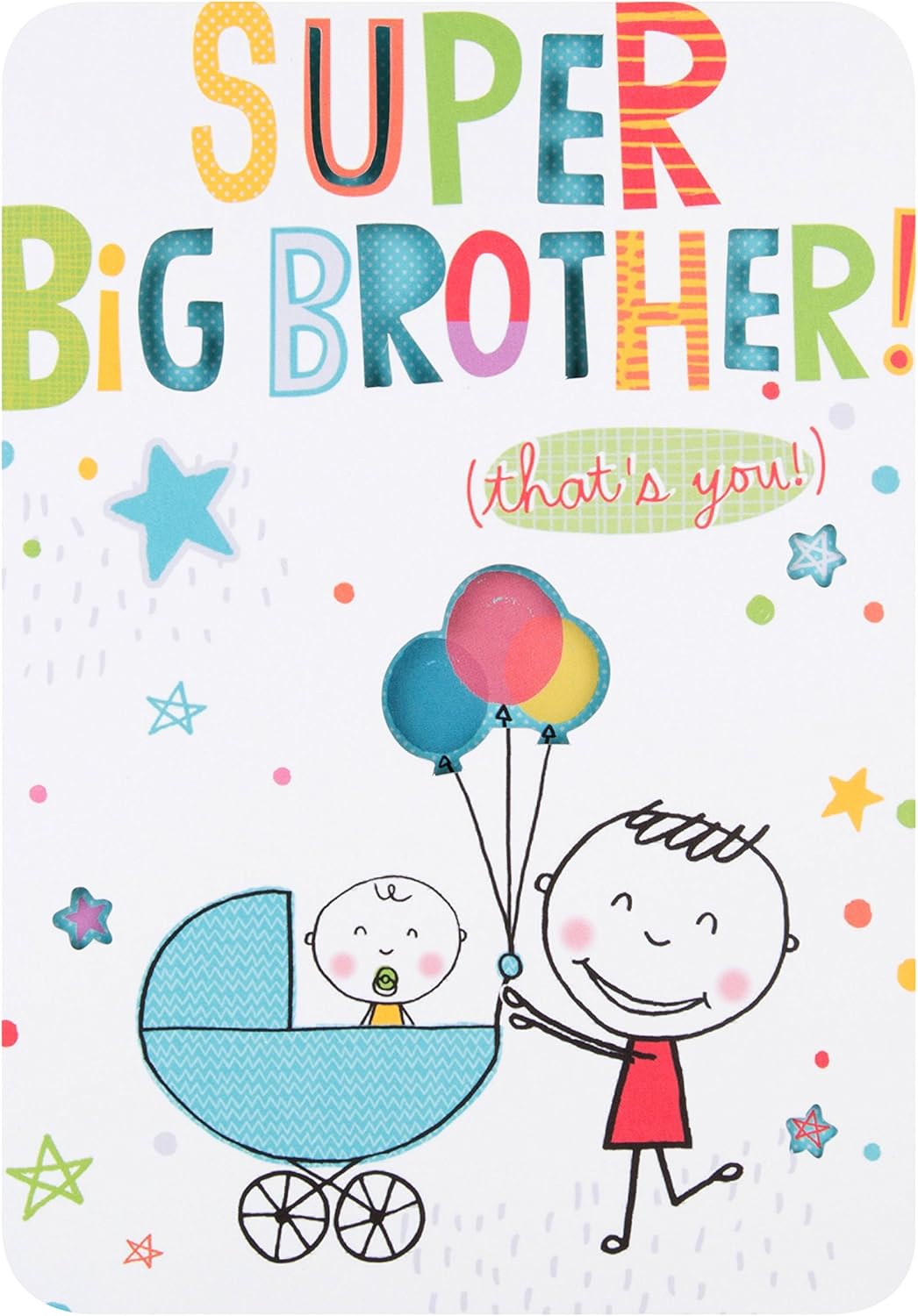 Icg Penguins Congratulations Big Brother Card Baby Home Garden Store