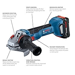 BOSCH GWS18V-10B14 18V Brushless 4-1/2 – 5