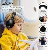 Nesofy Ear Defenders Kids 26dB Noise Cancelling Adjustable Foldable Headband view 4
