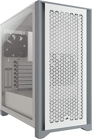 Amazon Com Corsair 4000d Airflow Tempered Glass Mid Tower Atx Pc Case White Computers Accessories