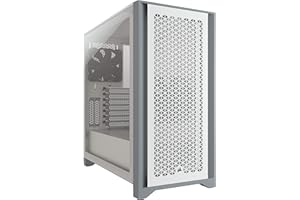 Corsair 4000D Airflow Tempered Glass Mid-Tower ATX PC Case - White