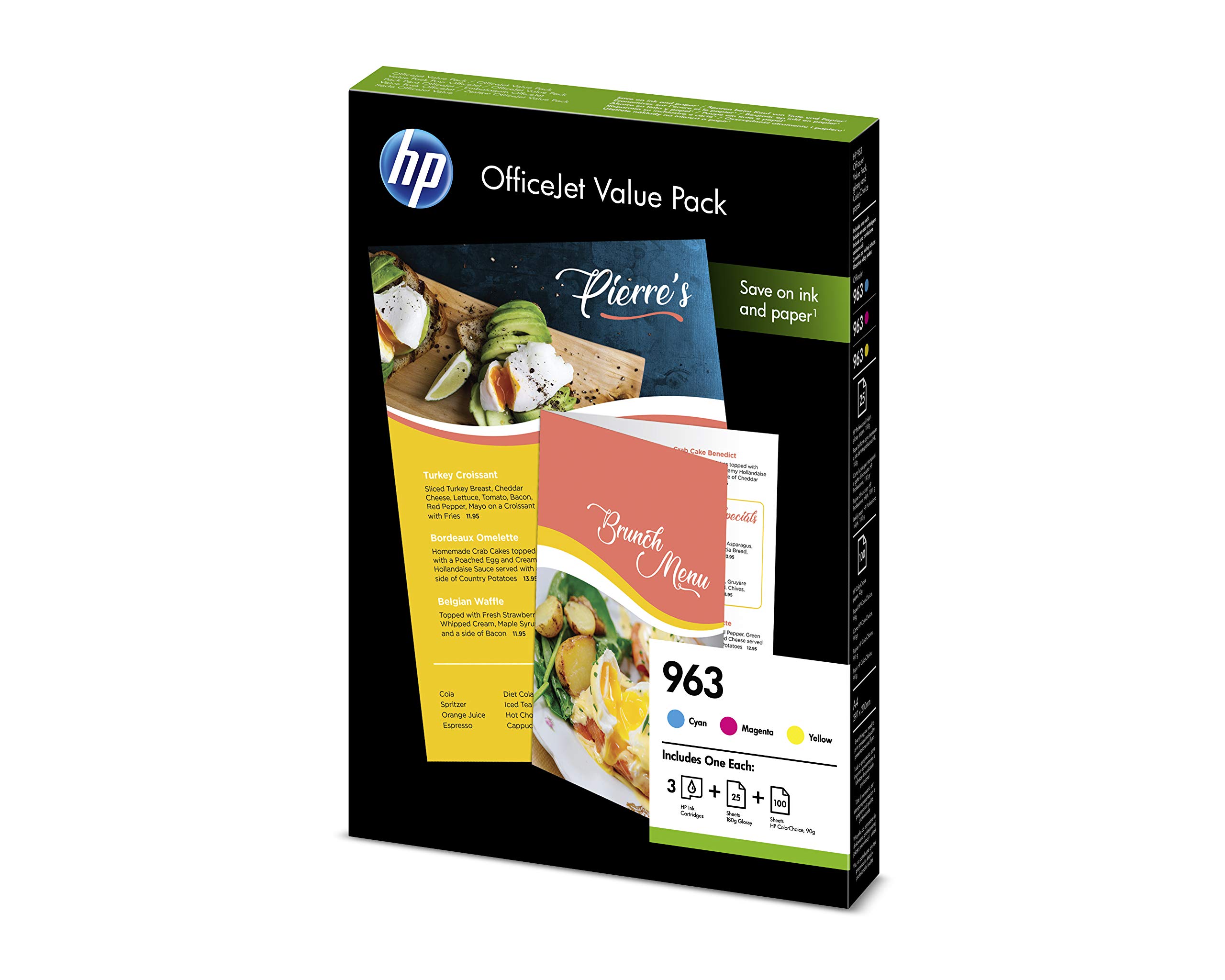 HP 6JR42AE 963 Officejet Value Pack, Cyan/Magenta/Yellow, Multipack