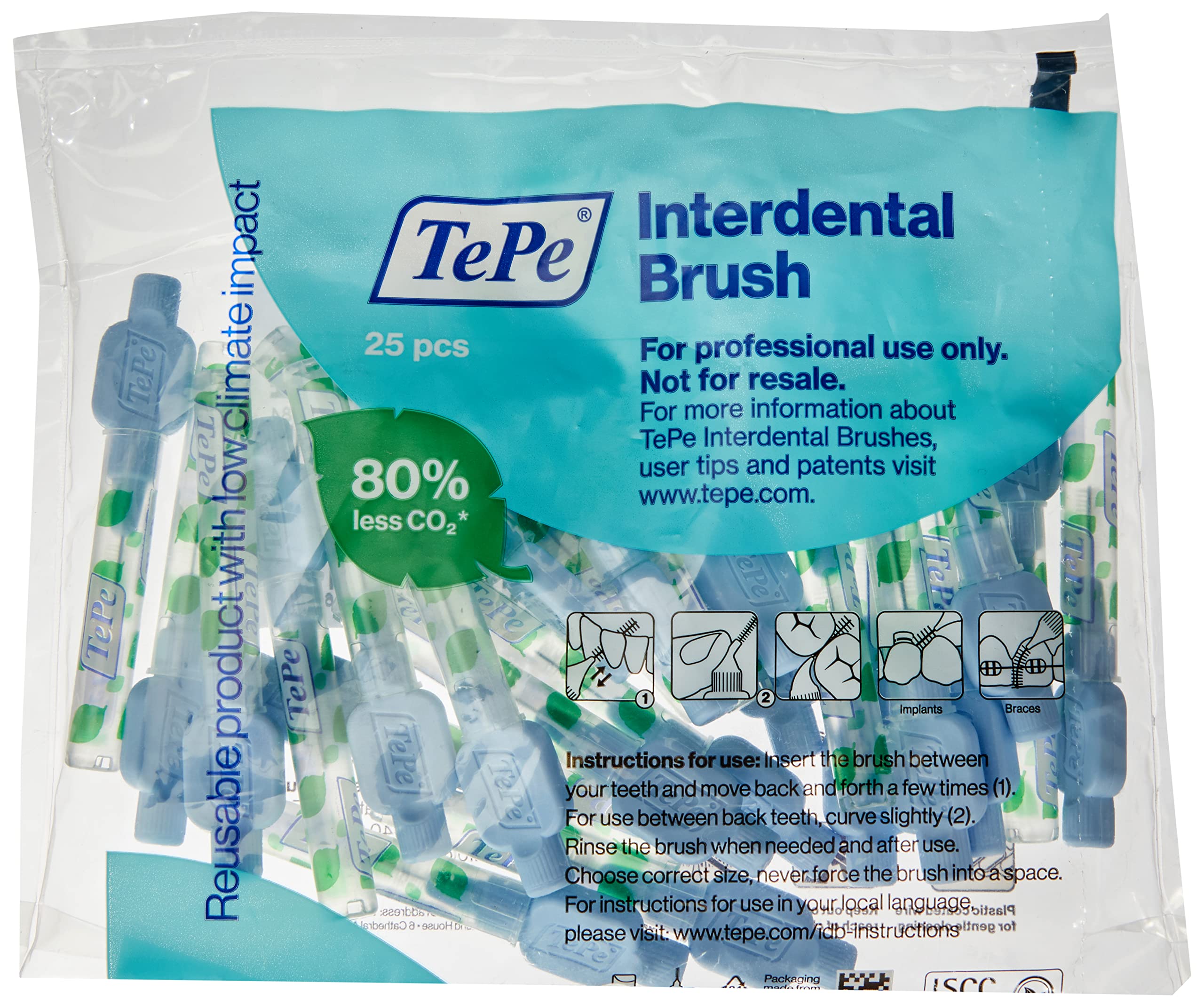 TePe X-Soft Interdental Brushes 0.6 mm Light Blue Pack of 25