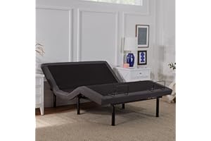 LUCID L300 Adjustable Bed Frame - Head and Foot Incline - USB - Wireless Remote - Easy 2 Person Assembly - Quiet Motor - Relax - TV - Working - Reading - Ergonomic - Electric Bed Base - Queen Size