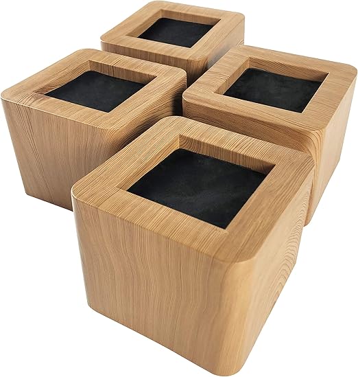 Amazon Com Miix Hoom Bed Risers 3 Inches Heavy Duty Wooden