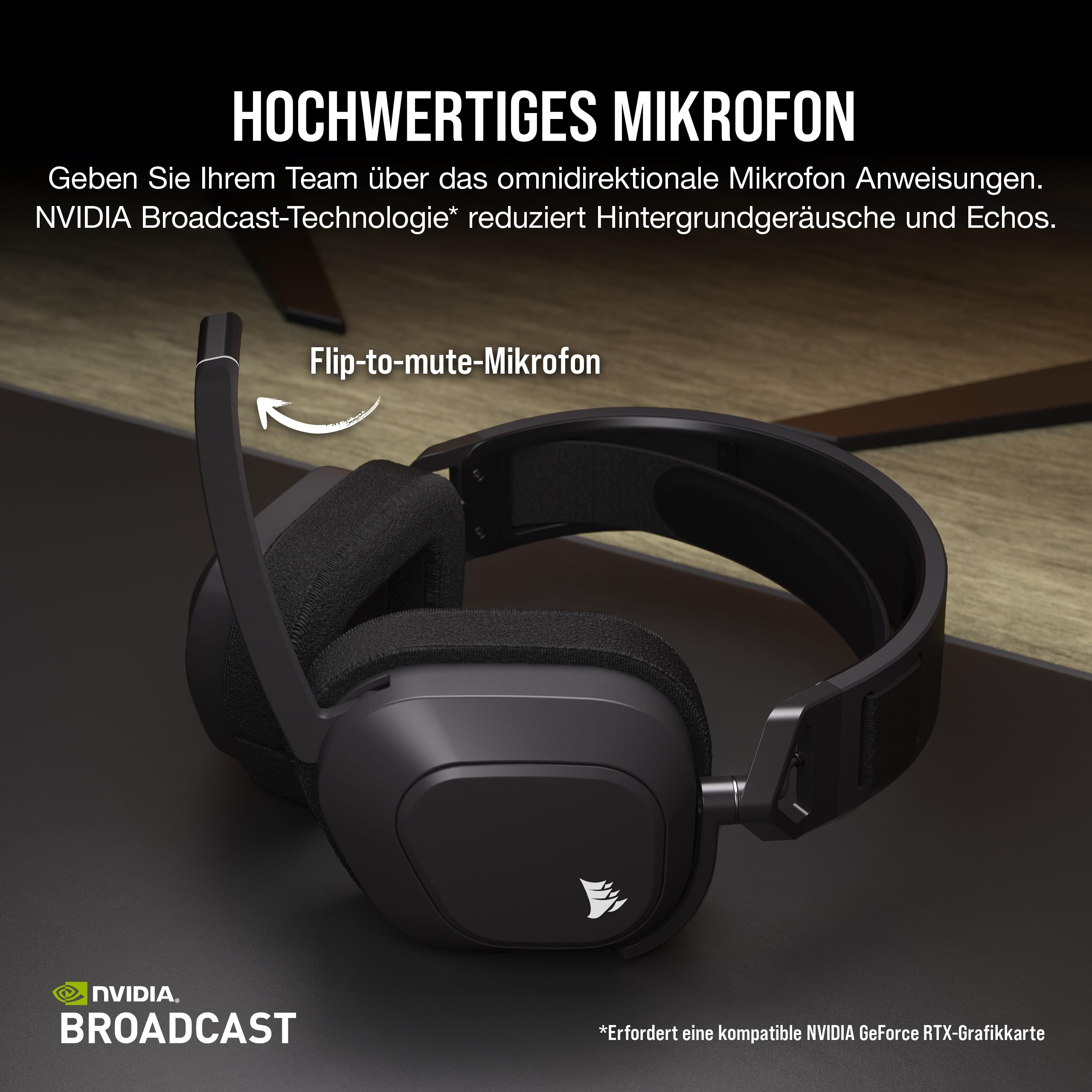 Corsair HS80 MAX Wireless Multiplattform-Gaming-Headset – Stahlgrau 6