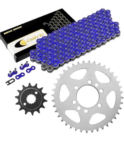 ちゃき Amazon.com: Caltric Green Drive Chain And Sprockets Kit Compatible
