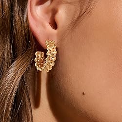 Gold Huggie Earrings for Women - Dremmy Studios