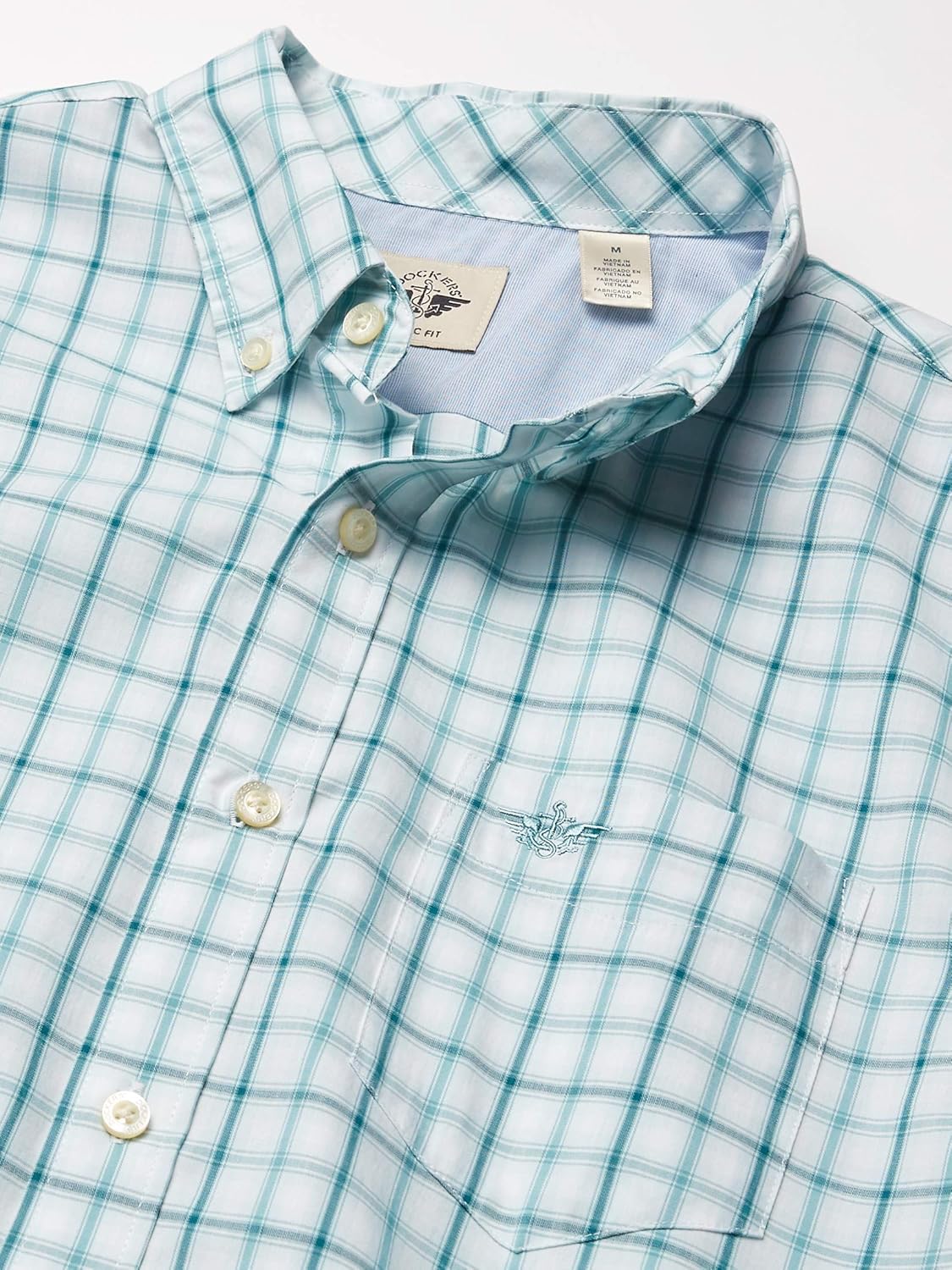 Dockers Men's Short-Sleeve Button-Down Comfort Flex Shirt-Plaid at  Men’s Clothing store