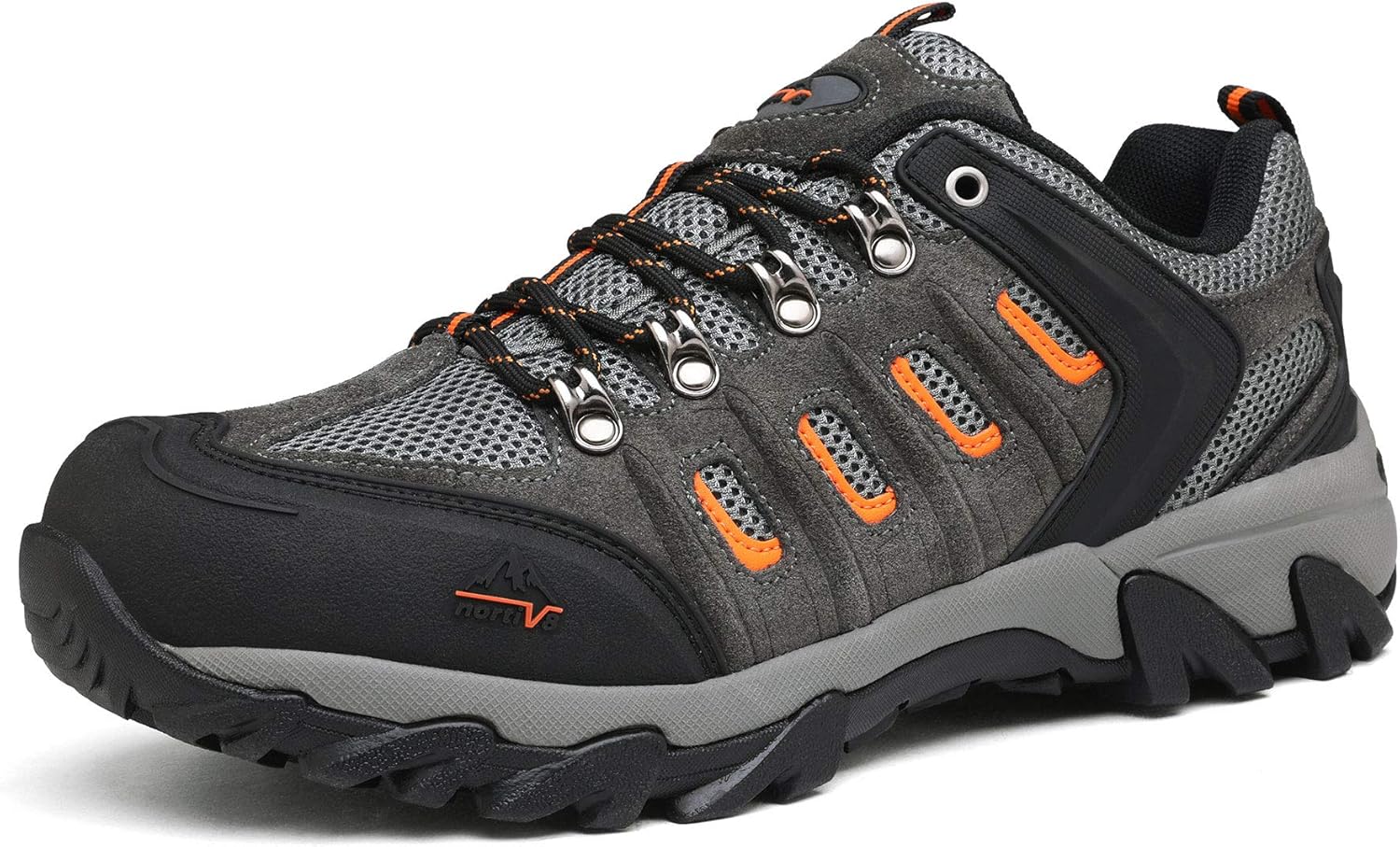  | NORTIV 8 Men's Waterproof Hiking Shoes Lightweight Leather Low-Top Hiking Shoes for Outdoor Trailing Trekking Camping Walking | Hiking Shoes