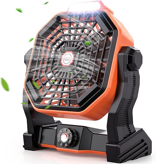 Amazon Mifanstech X 卓上扇風機 デスクファン 強風 Usb充電式扇風機 小型 携帯扇風機 キャンピングファン 無段階風量調節 270 回転 低騒音 省エネ サーキュレーター Ledライト付き 25時間連続使用 熱中症 夏対策 テーブルファン 室内 アウトドア キャンプ適用