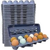 Blue Paper Pulp Egg Cartons - 50 Pack