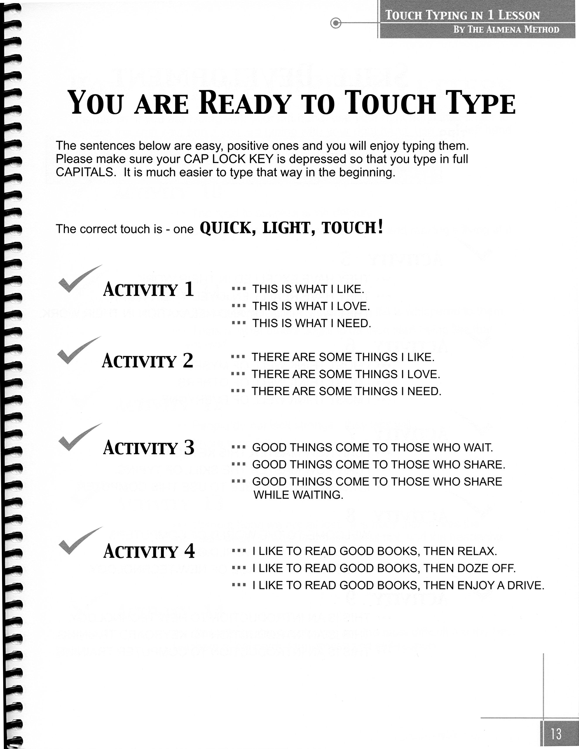 Almena method touch typing for beginners