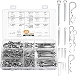 Jttxiu 356 Pcs Cotter Pins R Clips Assortment Kit Galvanized Steel view 1