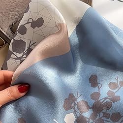 PoeticEHome 100% Mulberry Silk Neck Scarf