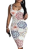 Nimsruc Women Casual Sexy Tank Top Bodycon Dress Summer Pencil Sleeveless Basic Midi Club Dresses