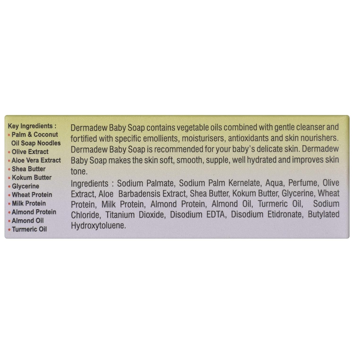 dermadew baby soap cost