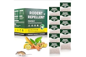LYCXBFJIA 2026 New Mouse Repellent Pouches, Peppermint Oil for Rodent, Mice, Mouse, Rats, Spider, Roach, Insect Control Indoor Outdoor, Pest Deterrent Replace Trap Family & Pet Safe,10Pack