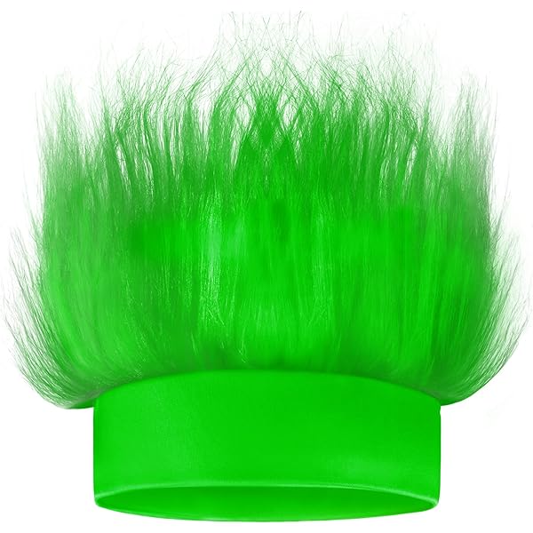 Diademas Peludas Elásticas Azul Y Amarillo - Divertidas Para Fiestas, Deportes Y Disfraces - Pack De 2 Unidades
