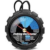 Camco TRAC Outdoors Fishing Barometer | Features an Adjustable Pressure Change Indicator with Reference Marker &amp; Color-Coded Dial | Easily Calibrates to Local Barometric Pressure (69200)