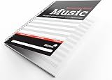 Silvine A4 Music Manuscript Book 12 Stave 100 Pages Printed 12 Stave view 3