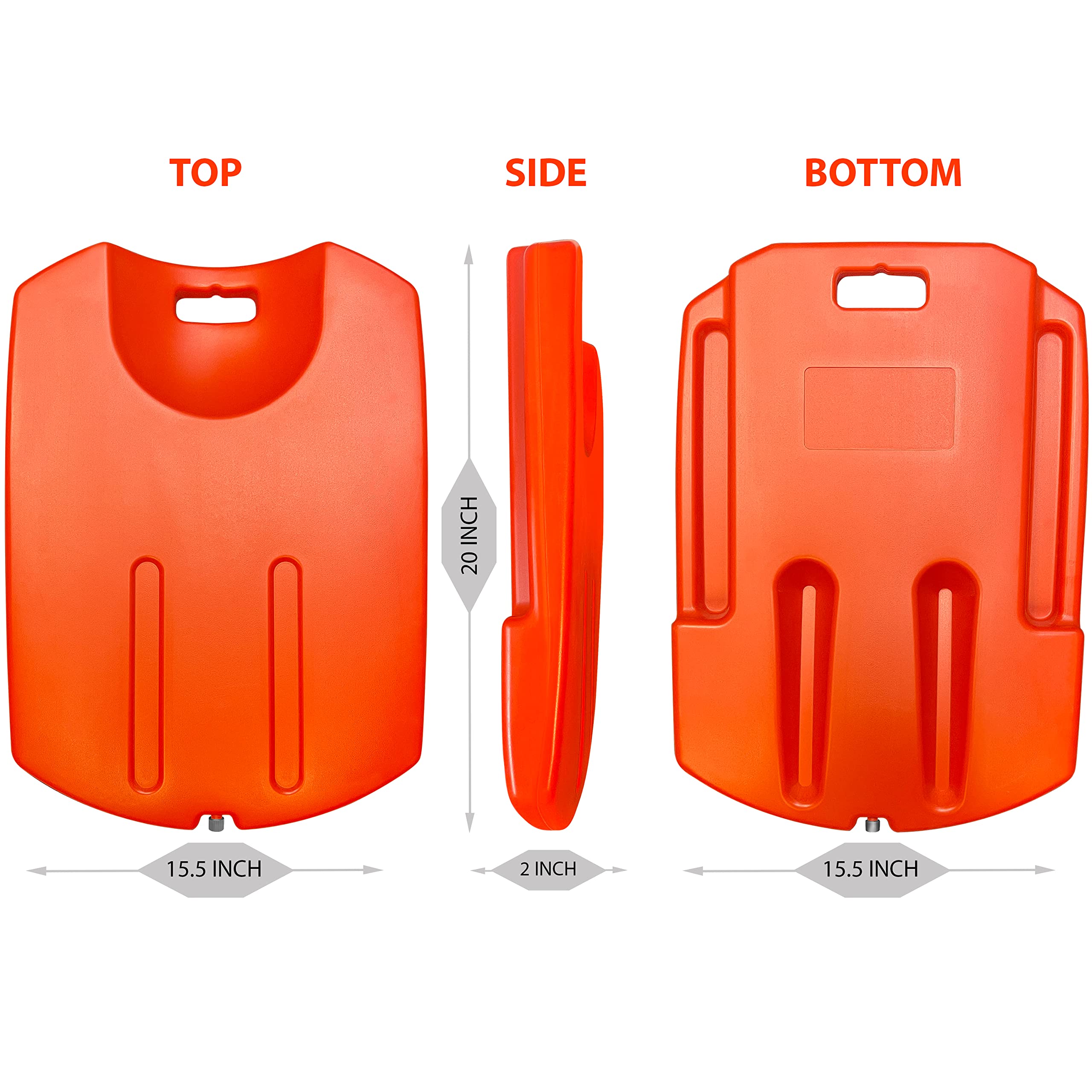 EMS XTRM CPR Board, Lifesaver Rescue, EMS Medical First Aid Supplies Cardiac Board, Portable Lightweight Recessed Handle Easy Patient Lifting