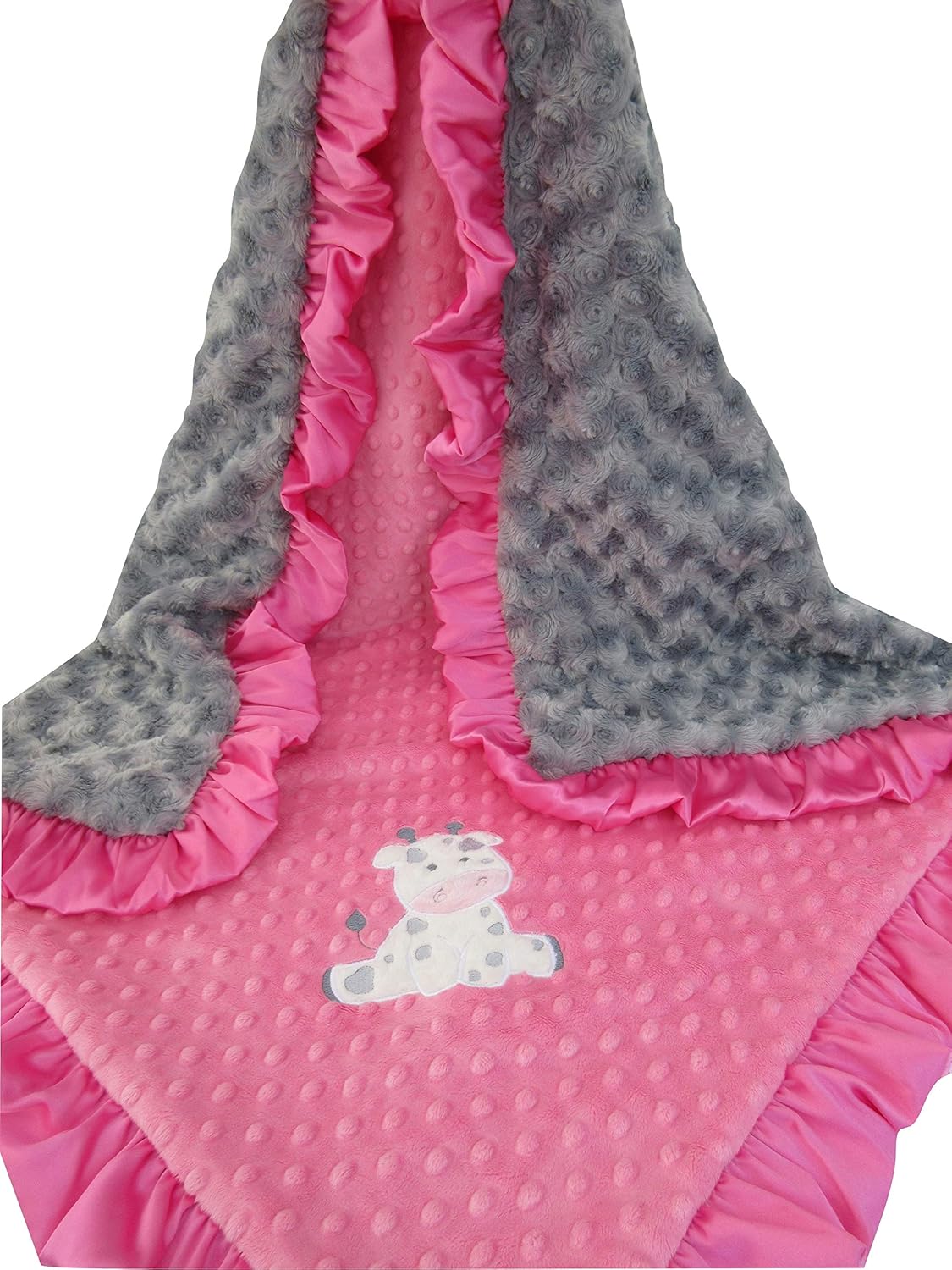 hot pink baby blanket