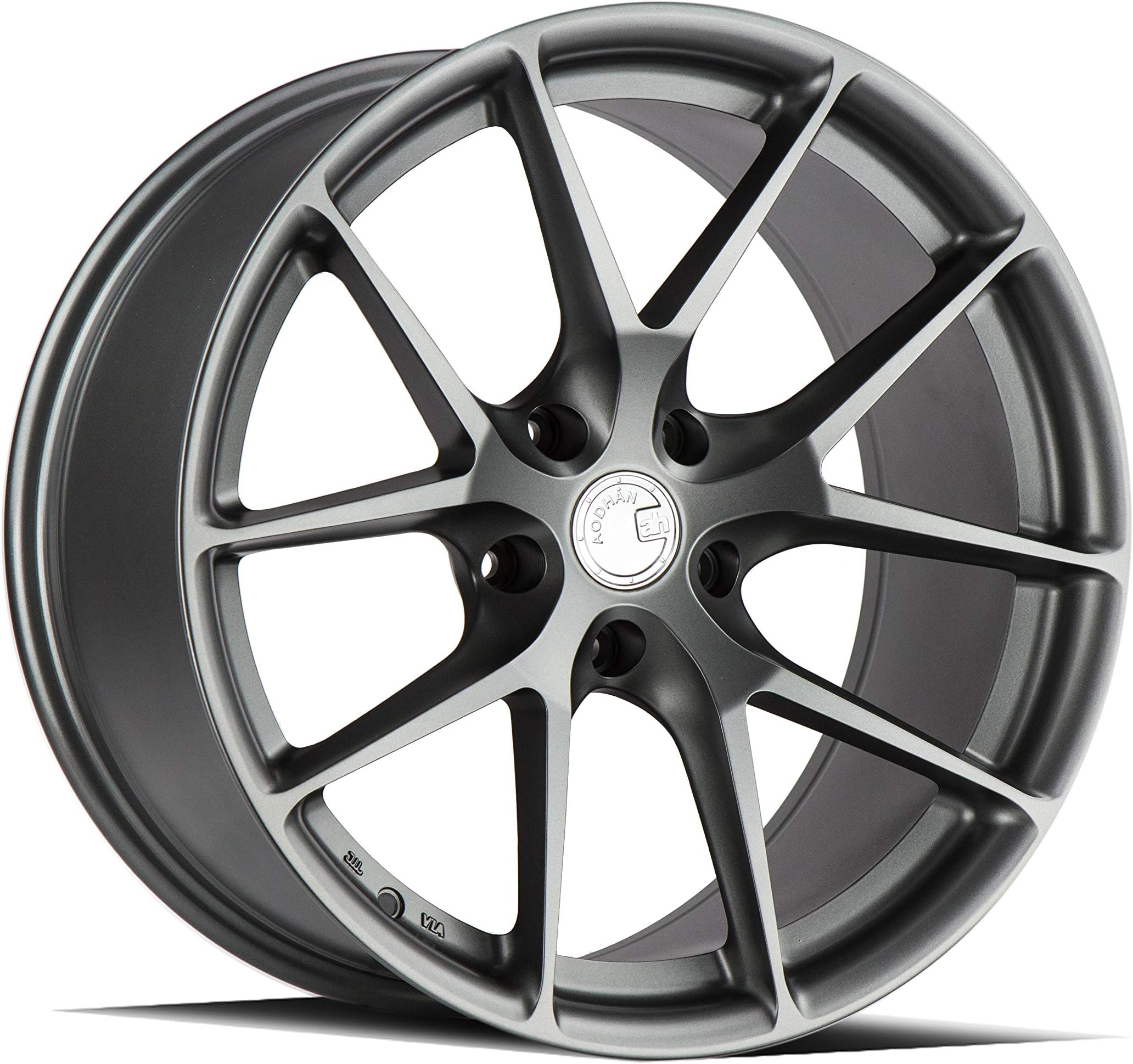 AodHan LS007 (Matte Gun Metal) ;18X9.0 Wheel Size, 5X114.3 Lug Pattern, 73.1mm Hub Bore, 30mm Off Set.