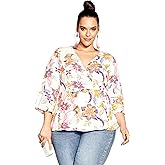City Chic Women's Island Print Top