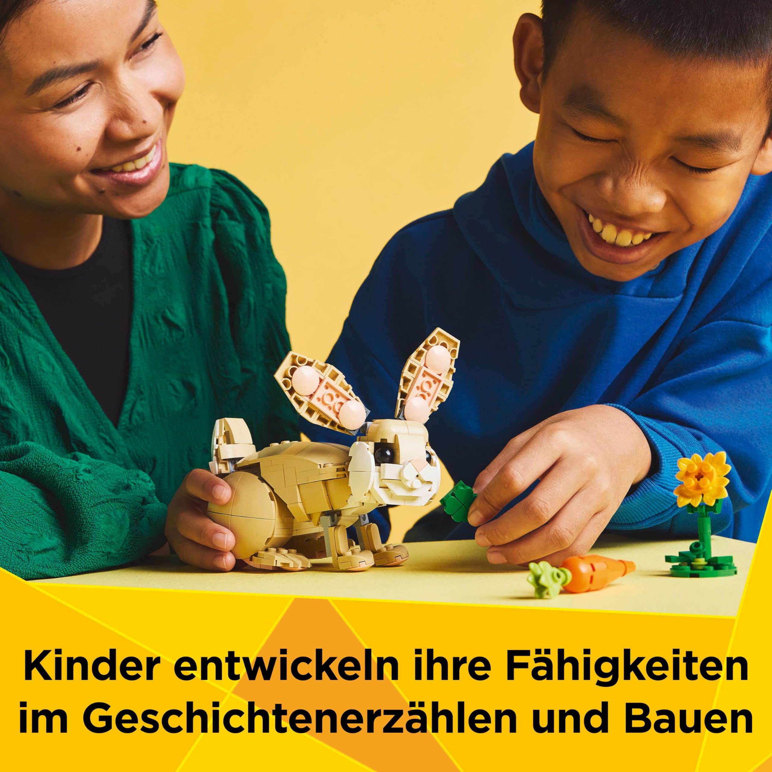 LEGO Creator 3in1 Häschen - Spielzeug mit Tierfigur, die Sich in EIN Lama oder eine Robbe verwandeln lässt - Kreative Ostergeschenke für Mädchen & Jungen ab 8 Jahren - 31162 5