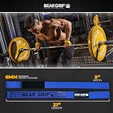 Bear Grip Straps Premium Neoprene Padded Heavy Duty 21in Cotton view 3