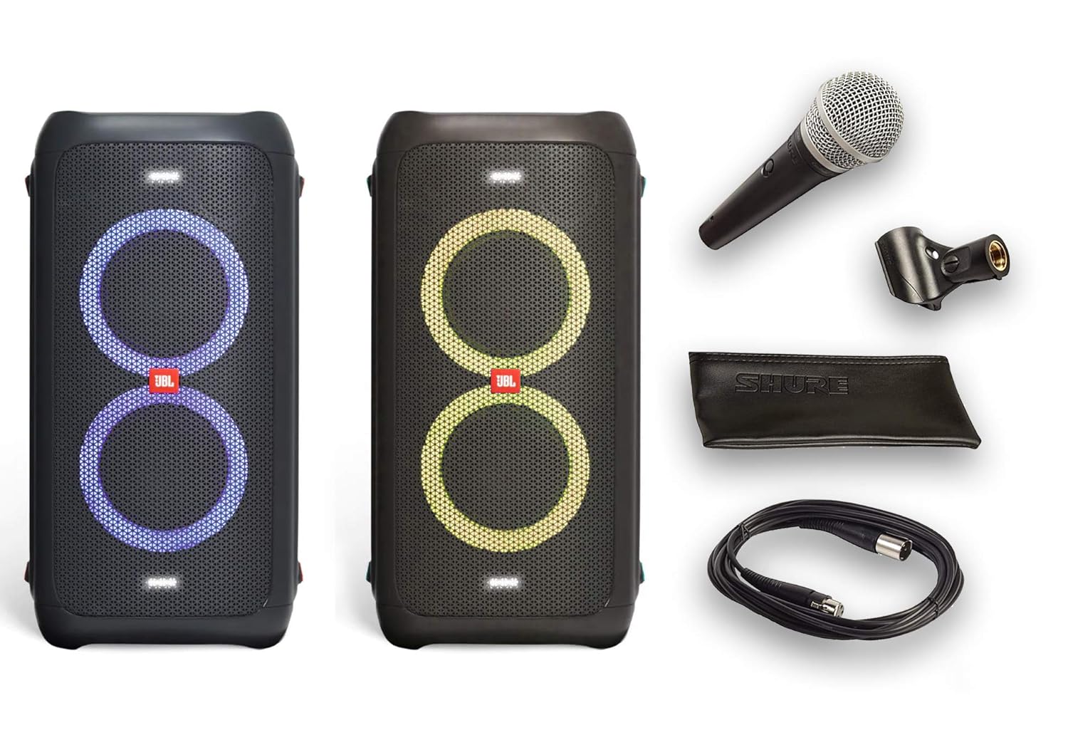 JBL Partybox 100 High Power Portable Wireless Bluetooth Audio System Bundle with Battery TRS 