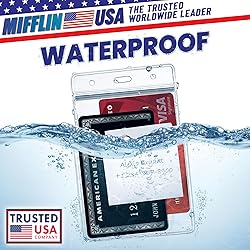MIFFLIN Large (L) Vertical ID Badge Holders