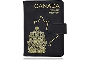 Axwar RFID Blocking Passport Holder - Travel Passport Cover - PU Leather Passport Wallet Passport Travel Organizer, Charcoal 