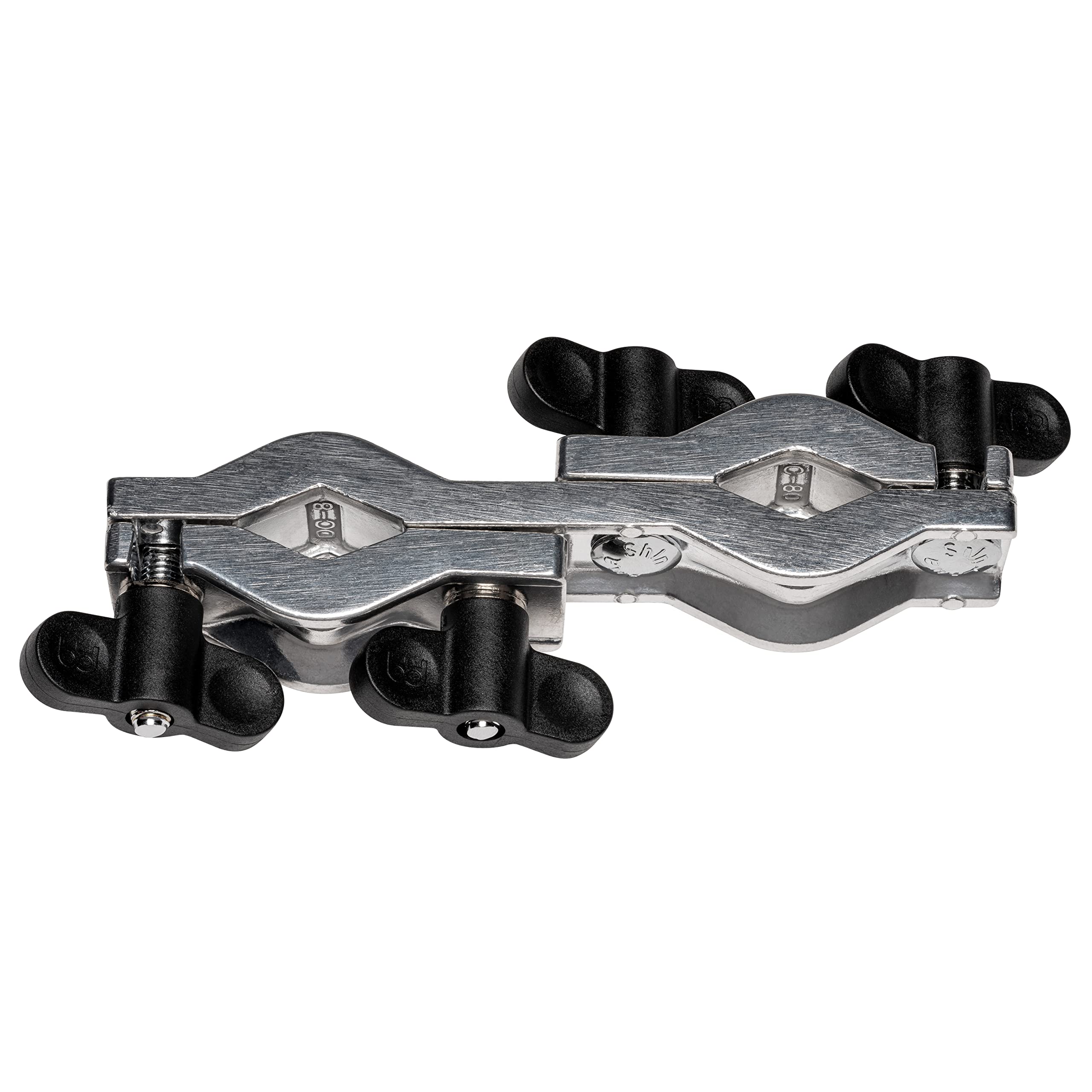 Meinl Percussion Multi Clamp Stands - Clamp for Stands with Diameter 13 mm to 34 mm - Double-Sided Clamp - Aluminum, Silver (PMC-1)