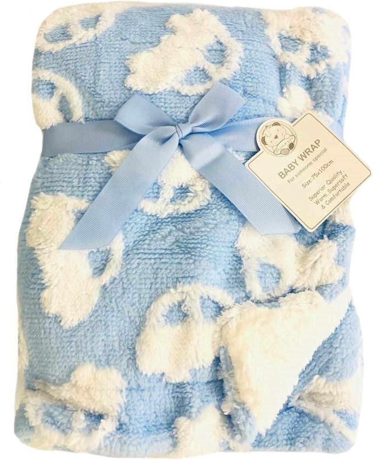 Bleu Stars Couverture Bebe Nouveau Ne Molleton Luxe Et Confortable Ultra Doux 75x100cm Pour Bebes Different Modeles 10 Couvertures Housses Et Assises Frufru Bebe Puericulture