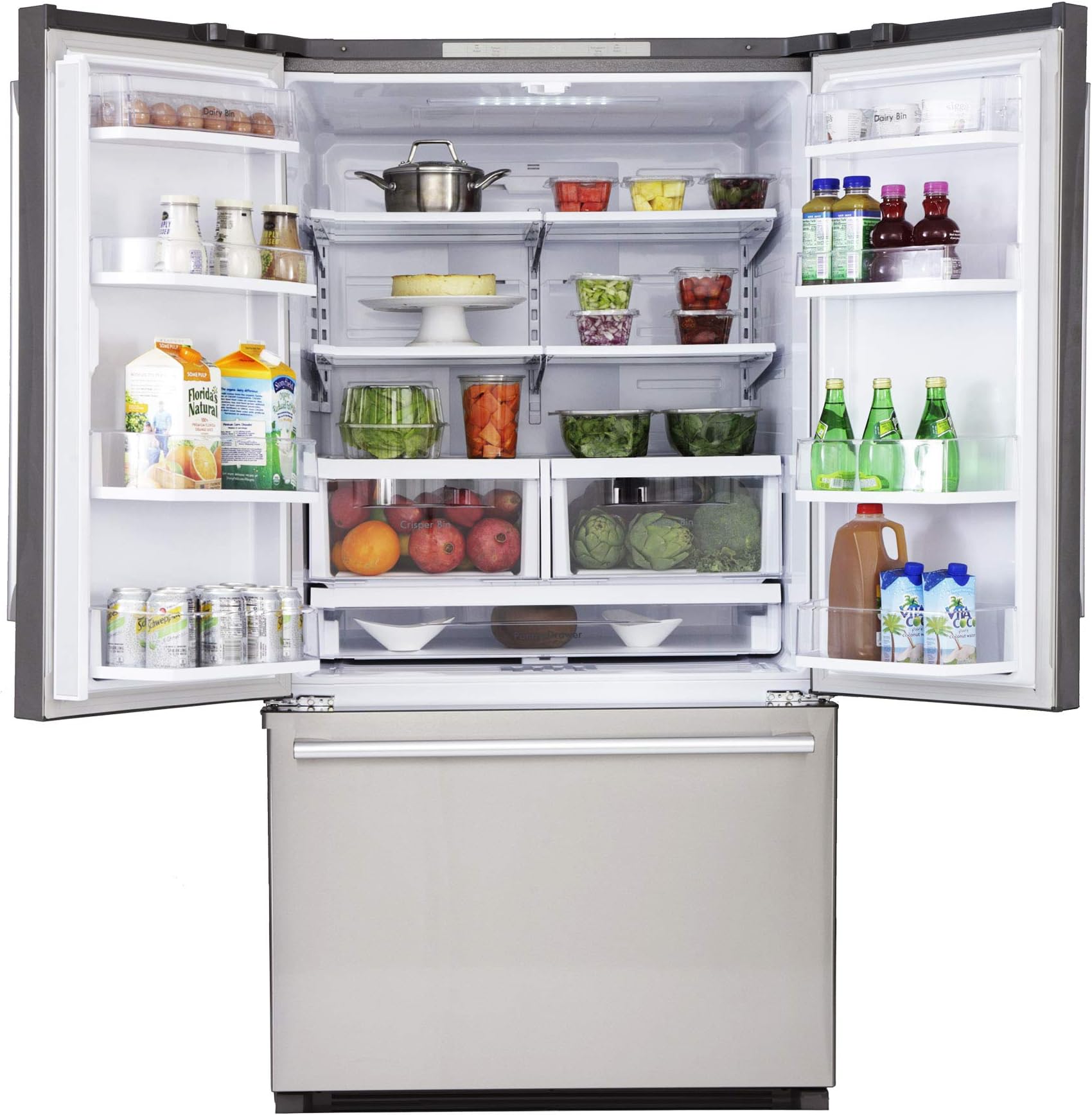 Kucht K748FDS French Door refrigerator, 36 Inch, Stainless Steel